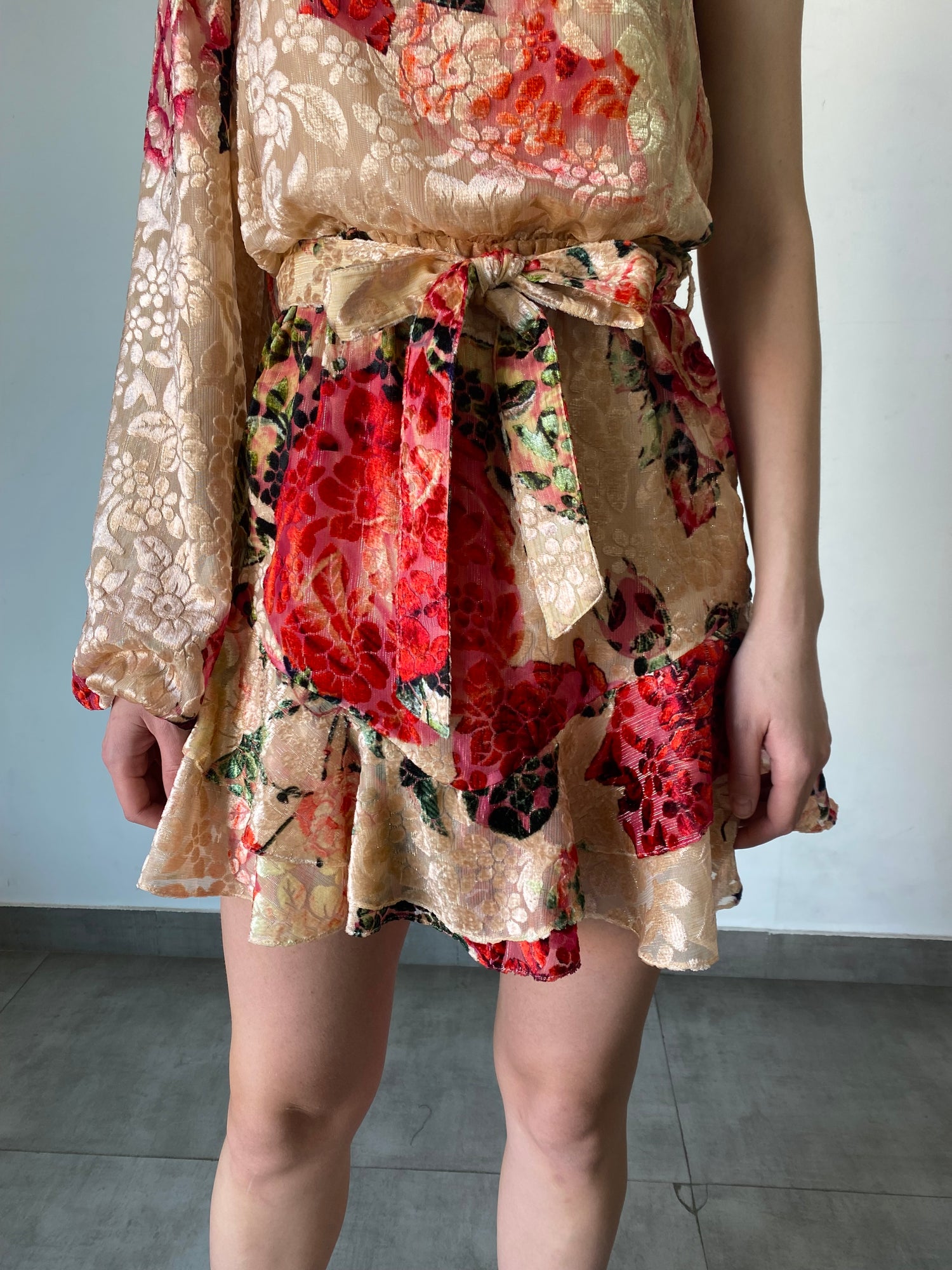 Hemant & Nandita | Naaz Short Dress | Peach