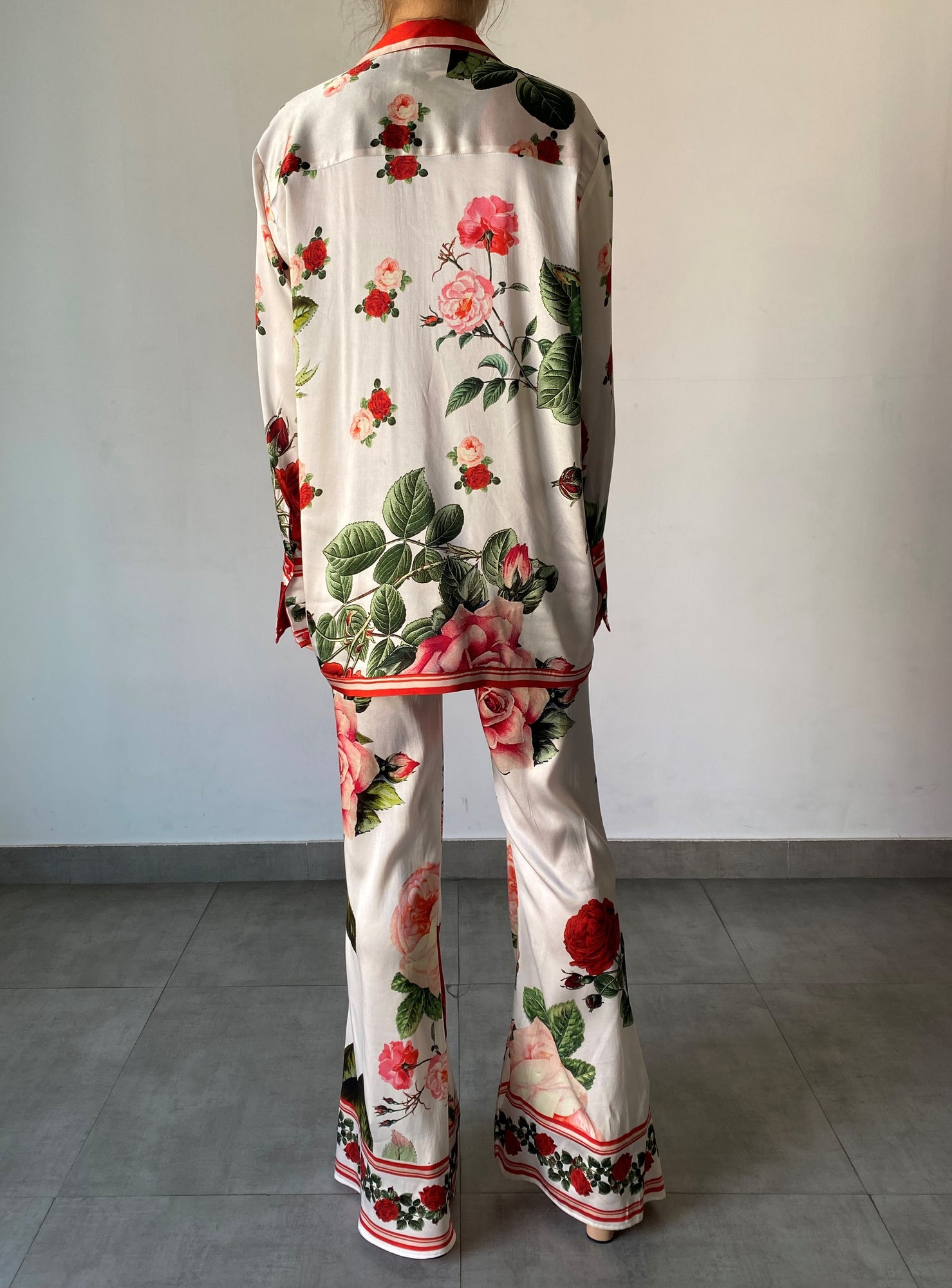 Hemant & Nandita | Naaz Flared Pants | White