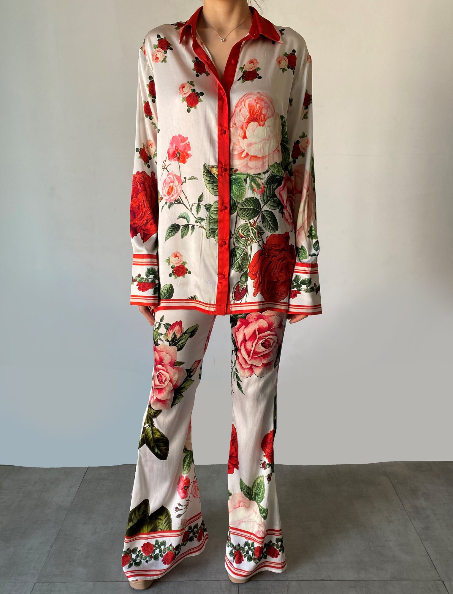 Hemant & Nandita | Naaz Flared Pants | White