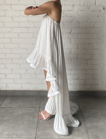 Hemant & Nandita | Nera High Low Dress | White