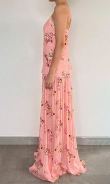 Womens | Niva Viscose Long Dress | Pink