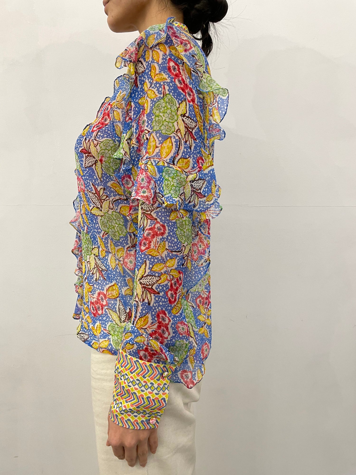 Hemant & Nandita | Preet Printed Shirt | Blue
