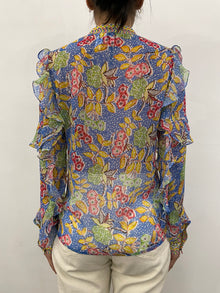 Hemant & Nandita | Preet Printed Shirt | Blue