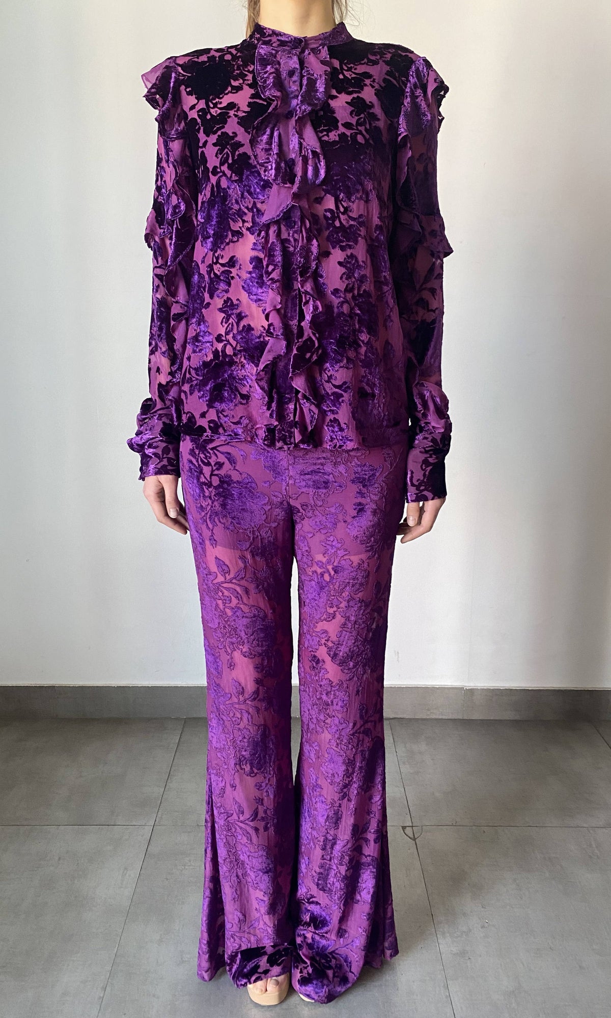 Womens | Reha Viscose Shirt | Purple