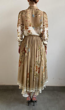 Womens | Rohi Flat Chiffon Shirt | Beige Brown
