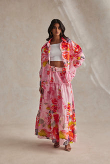 Hemant & Nandita | Rosa Floral Shirt | Pink