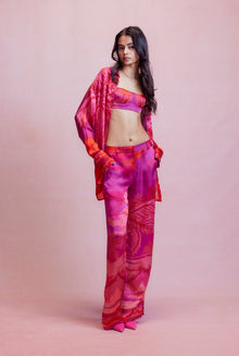 Hemant & Nandita | Soma Satin Shirt | Multicolor