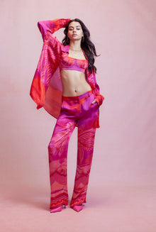 Hemant & Nandita | Soma Satin Shirt | Multicolor
