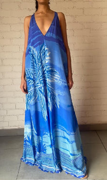 Womens | Soma Viscose Long Dress | Blue