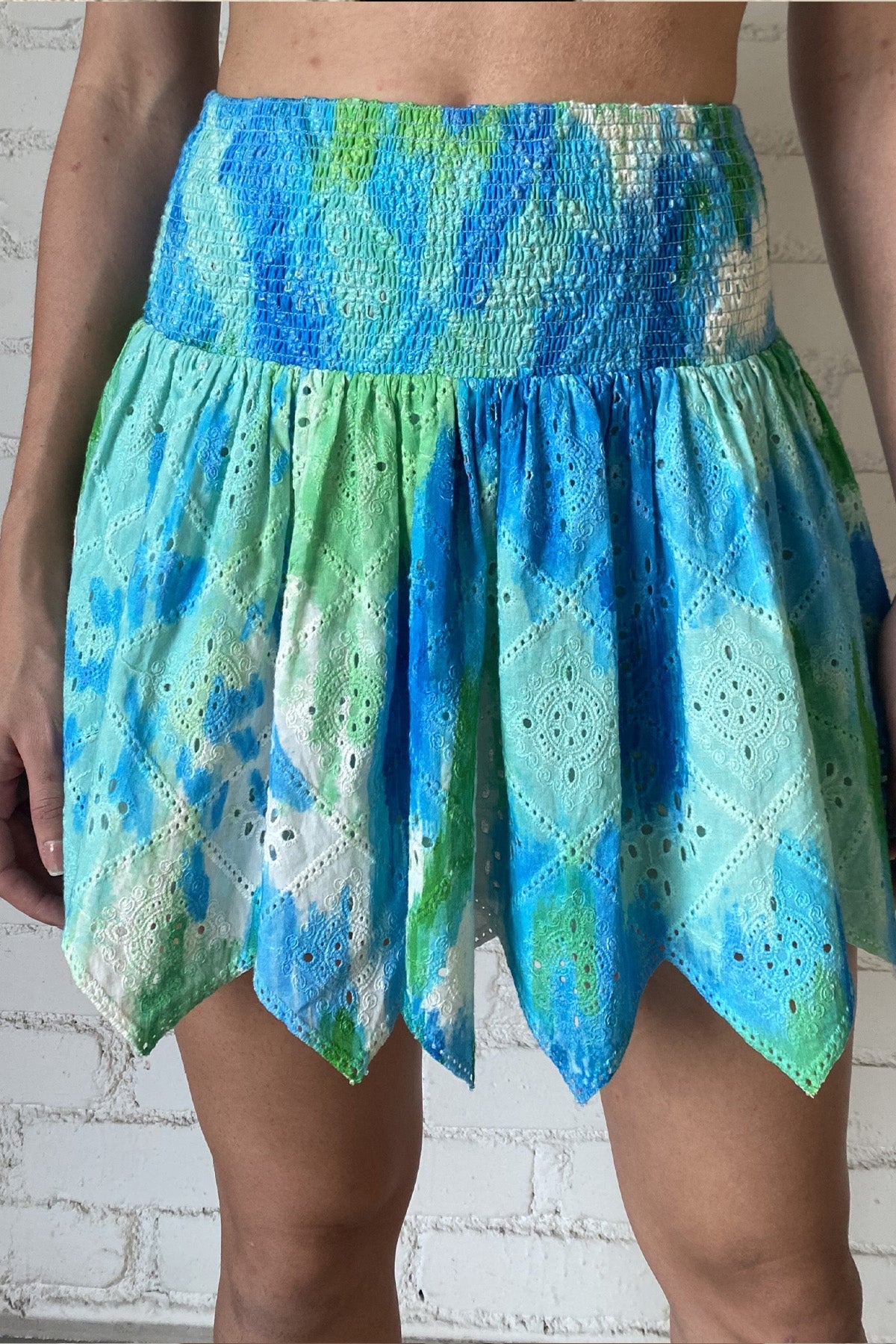 Short Skirt | Blue/Green