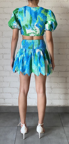 Hemant & Nandita | Vida Crop Top | Blue/Green