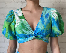 Hemant & Nandita | Vida Crop Top | Blue/Green