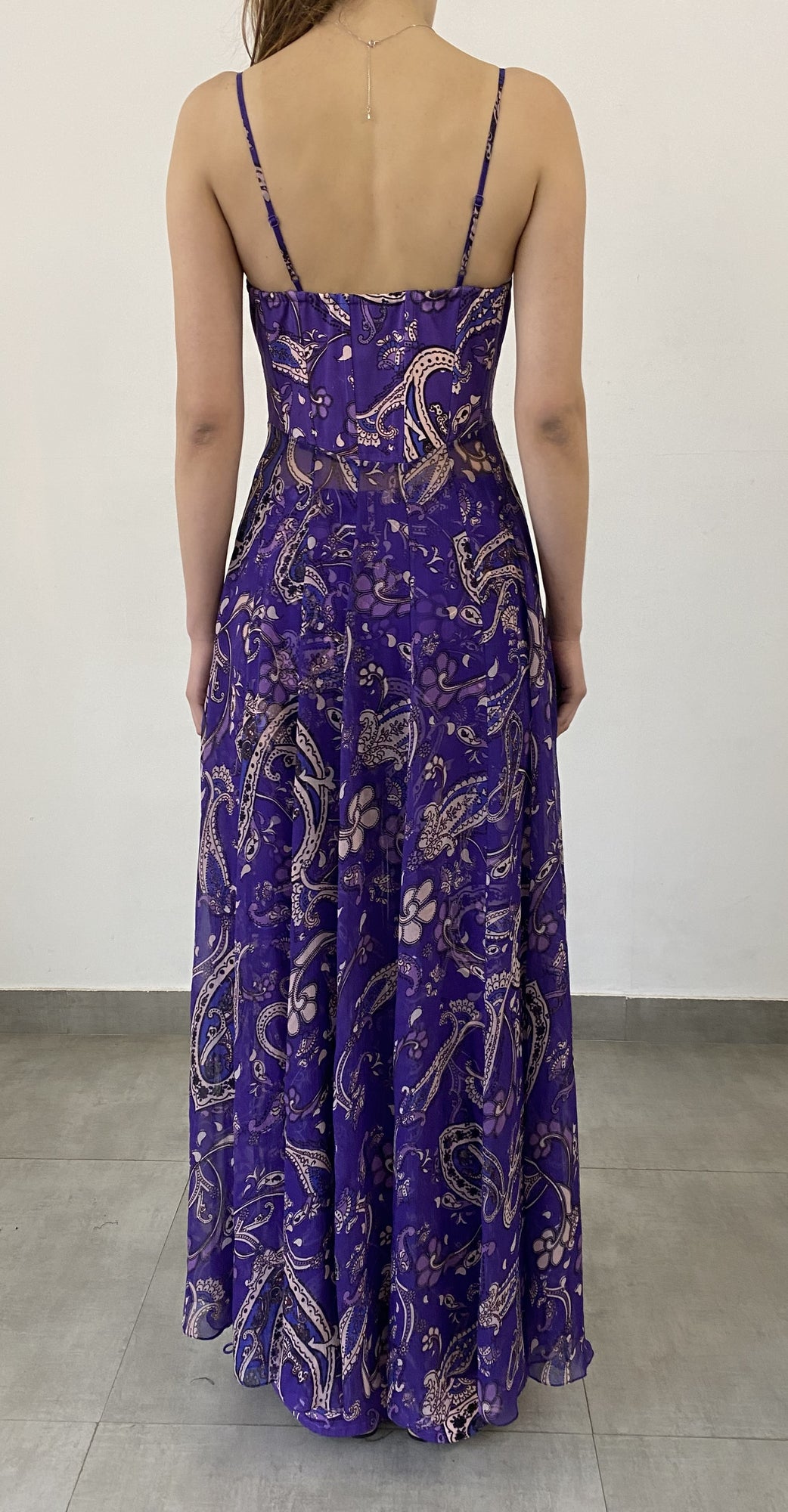 Long Dress | Purple/Multi