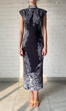 Womens | Viri Heavy Crepe Long Dress | FA24 | Black White