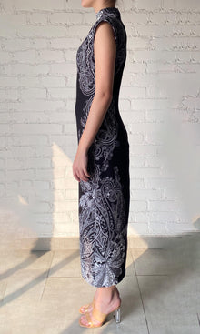 Womens | Viri Heavy Crepe Long Dress | FA24 | Black White