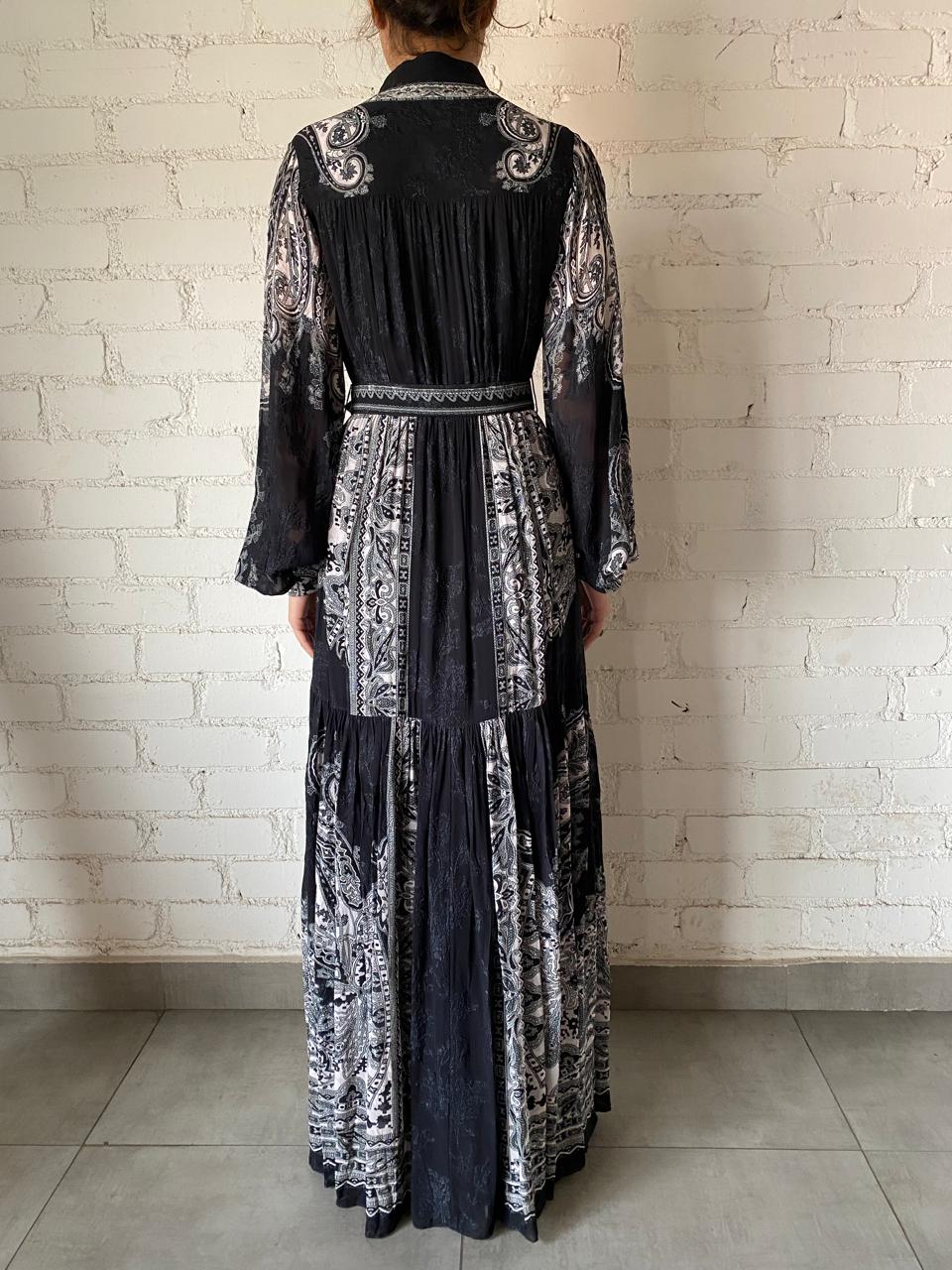 Long Dress | Black/White