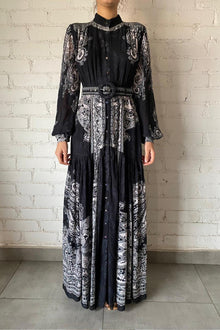 Long Dress | Black/White