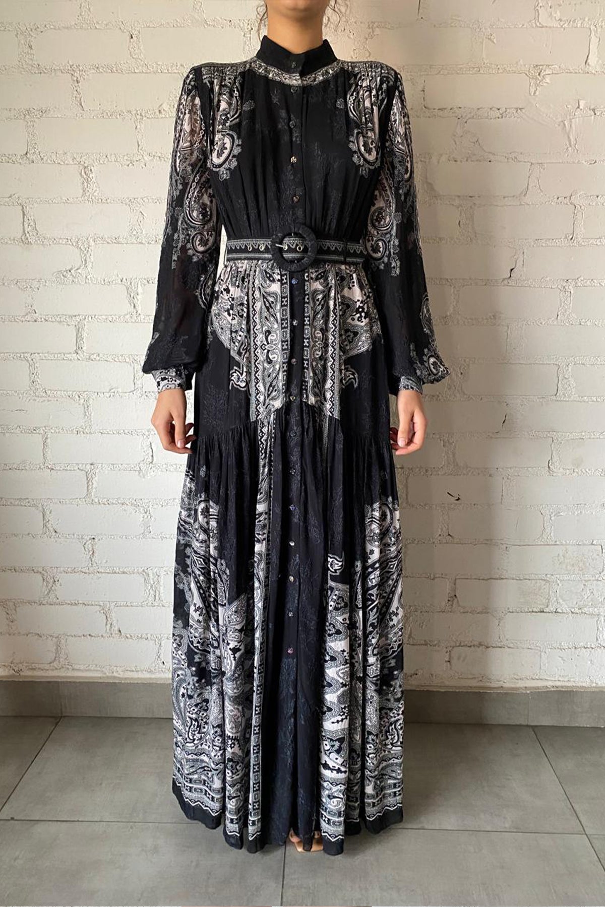 Long Dress | Black/White