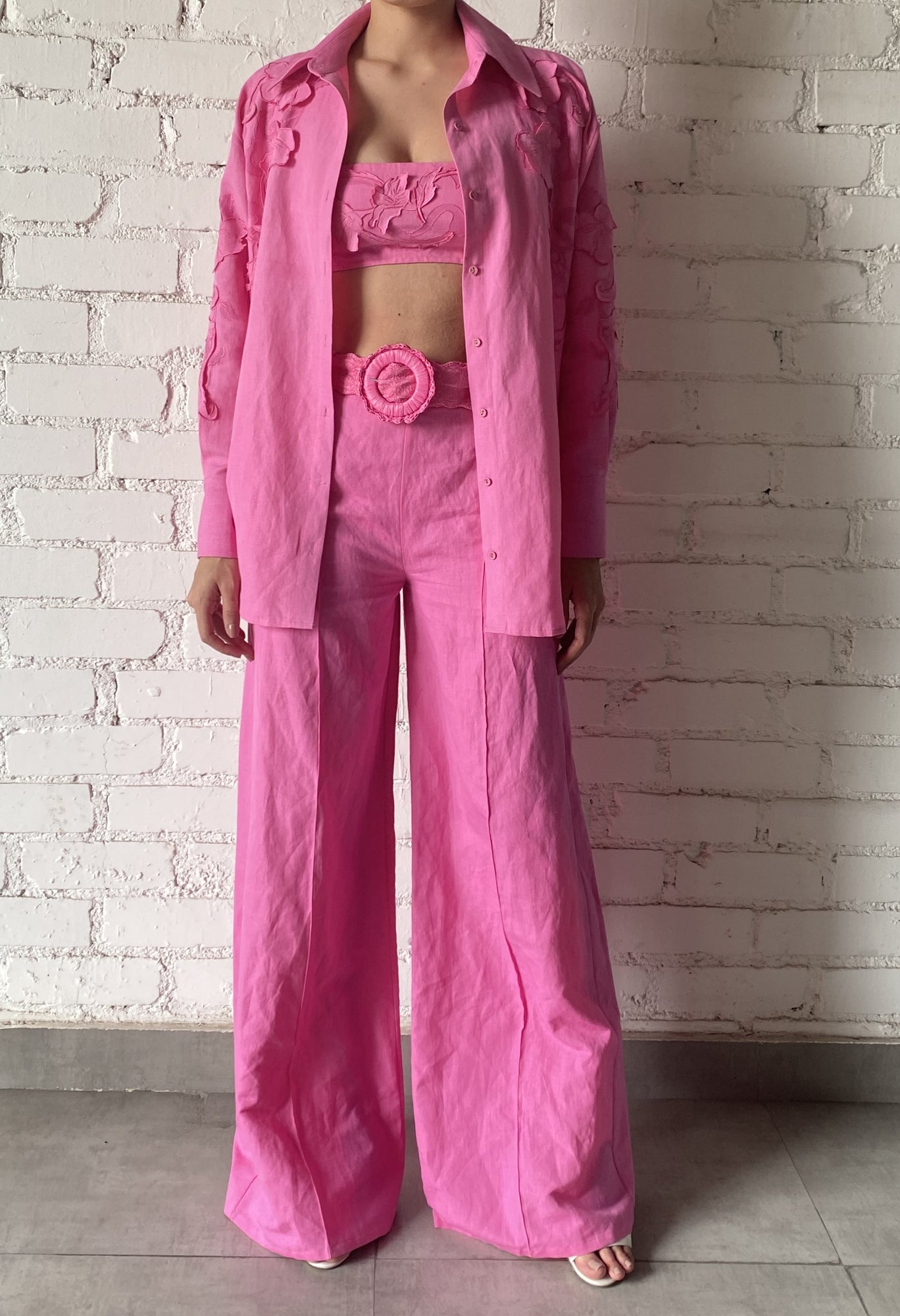 Hemant & Nandita | Yuri Oversize Shirt | Pink