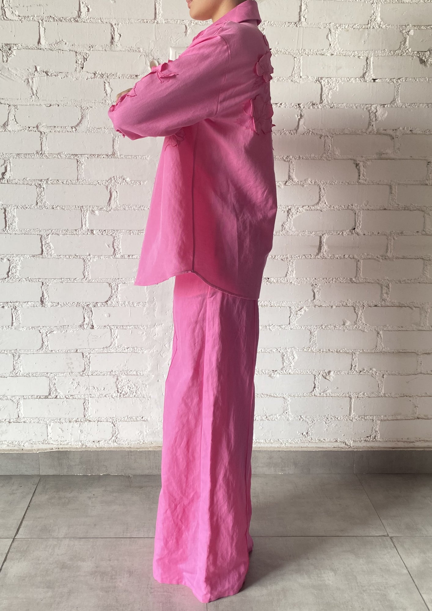 Hemant & Nandita | Yuri Oversize Shirt | Pink