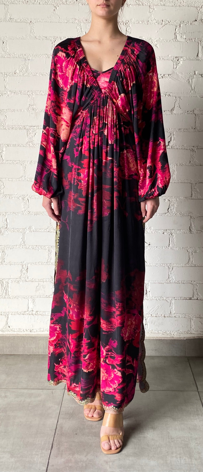 Hemant & Nandita | Zina Kaftan | Black/Magenta