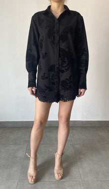 Hemant & Nandita | Zuhr Shirt Dress | Black