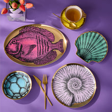 Sirena Serving Platter | Gold/Pink