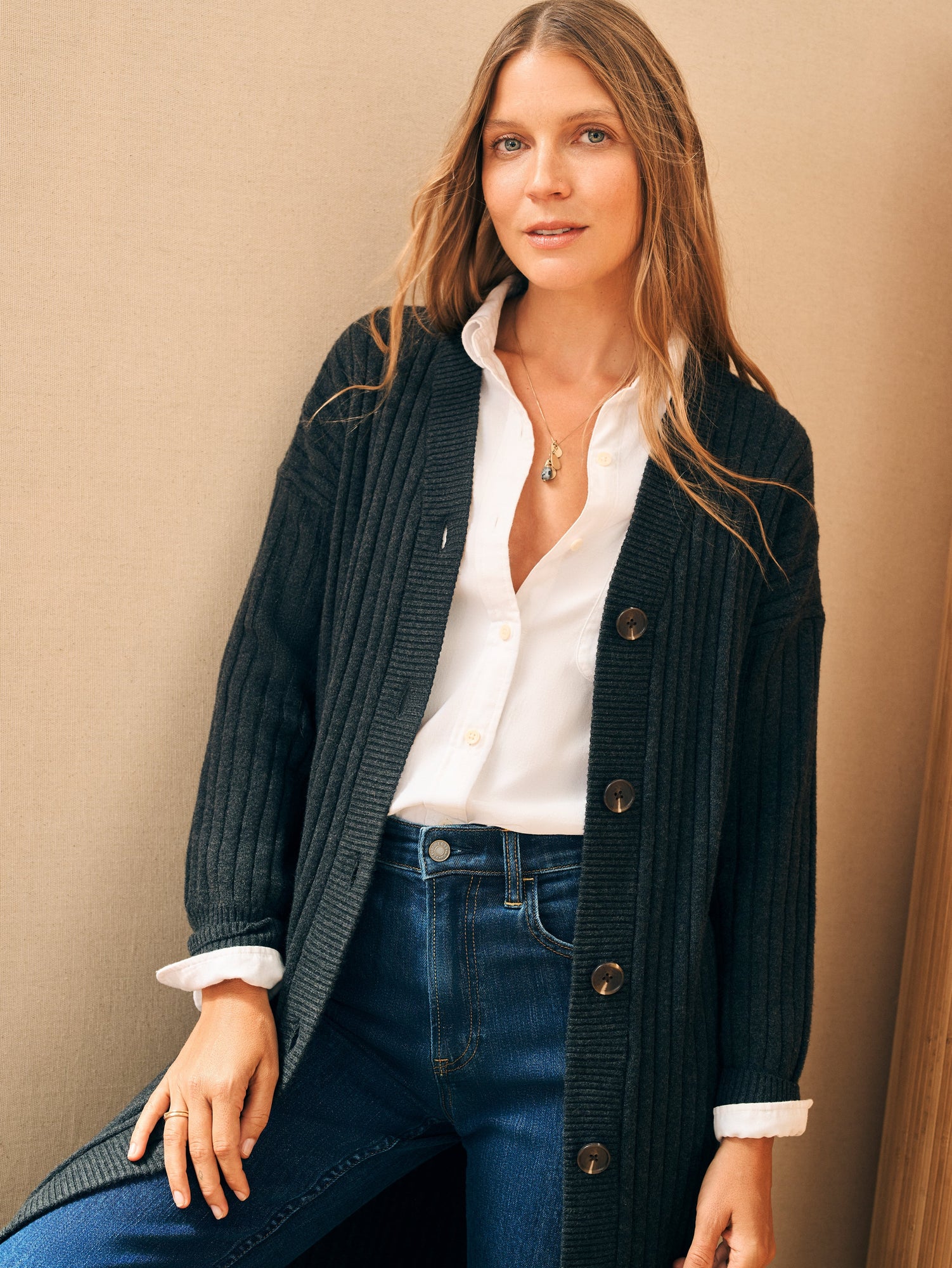 Womens | Jackson Sweater Duster Dress | Ash Heather