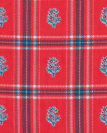 Nostalgia Plaid - Ready to Ruffle Dress - Joyful Red - Printfresh