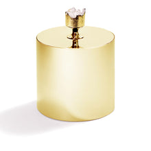 Hospitality Ice Bucket | 24K Gold-Plated Brass | Crystal