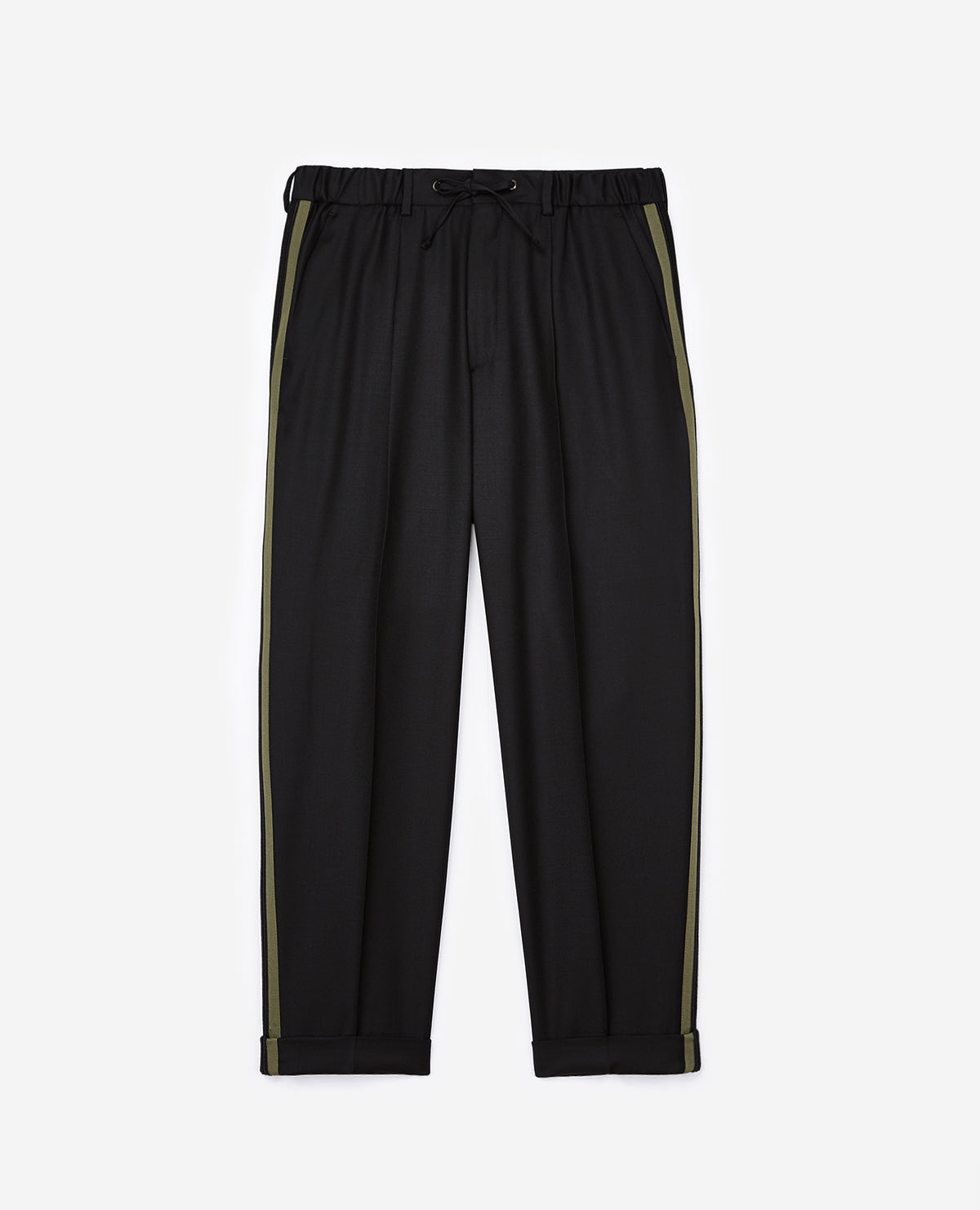 Elasticated Waist Trousers | Men | Black