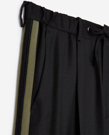 Elasticated Waist Trousers | Men | Black