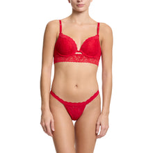 Sig Lace Plunge Push-Up | Red