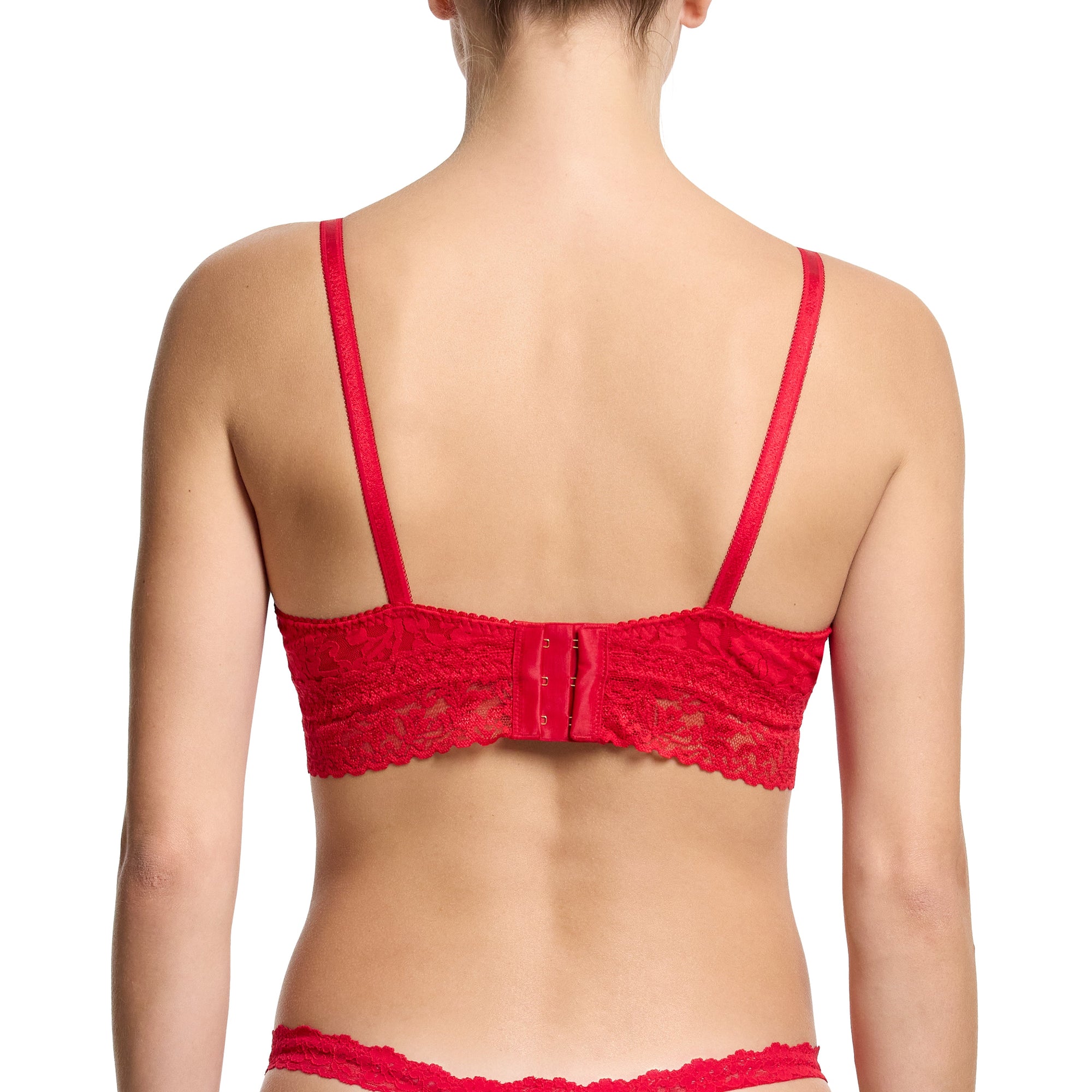 Signature Lace Plunge Push-Up | Red