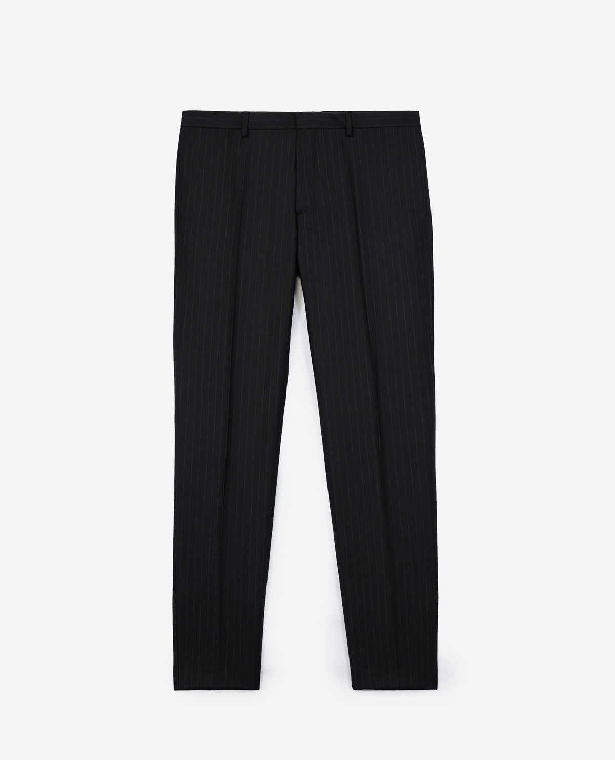 Wool Suit Trousers With White Stripes | Men | Black