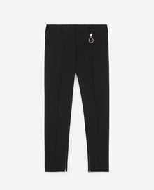 Wool Pants With Zipped Hem | Men | Black