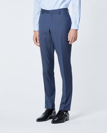 Textured Wool Suit Pants | Men | Blue