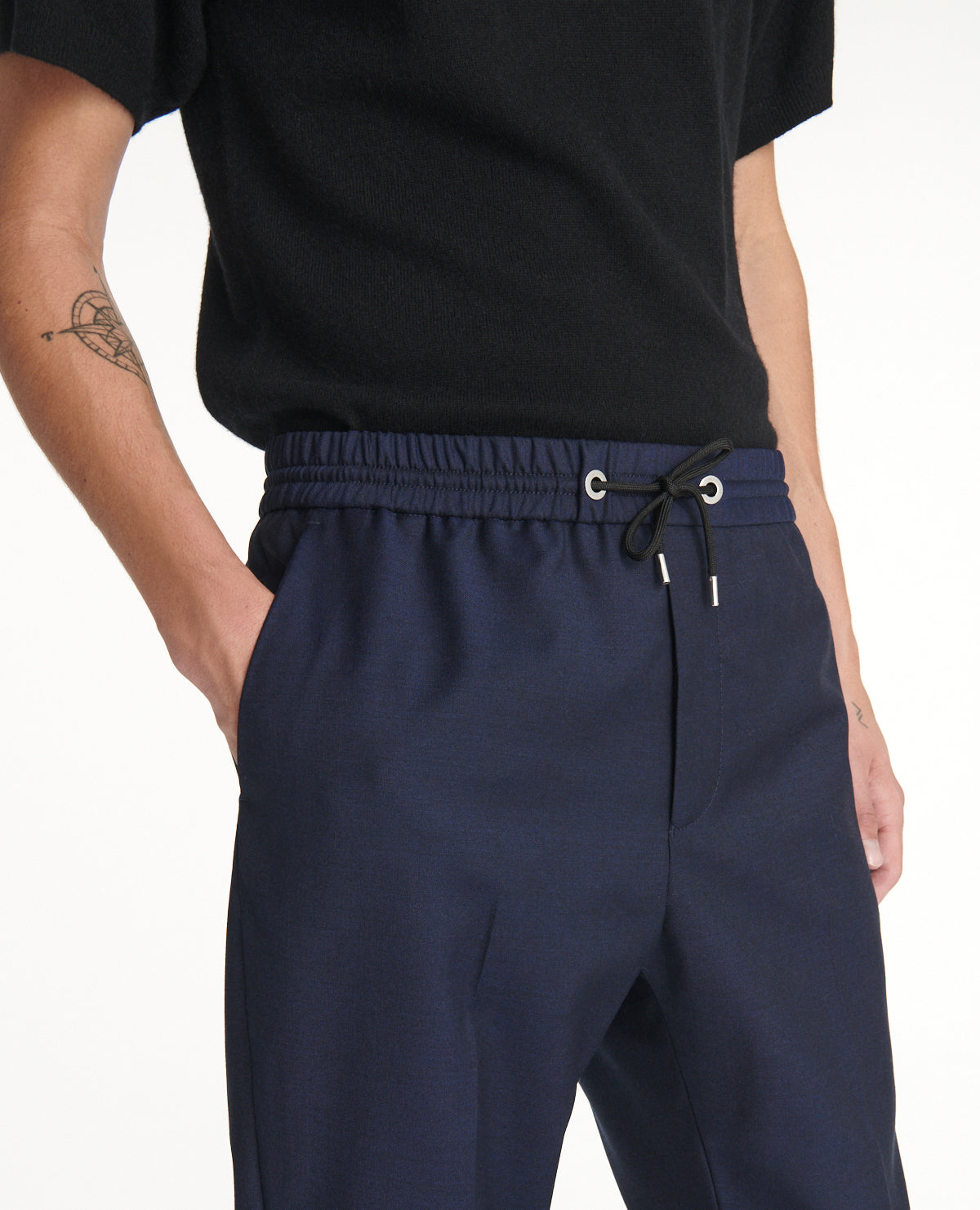 Flowing Pants | Men | Navy Blue