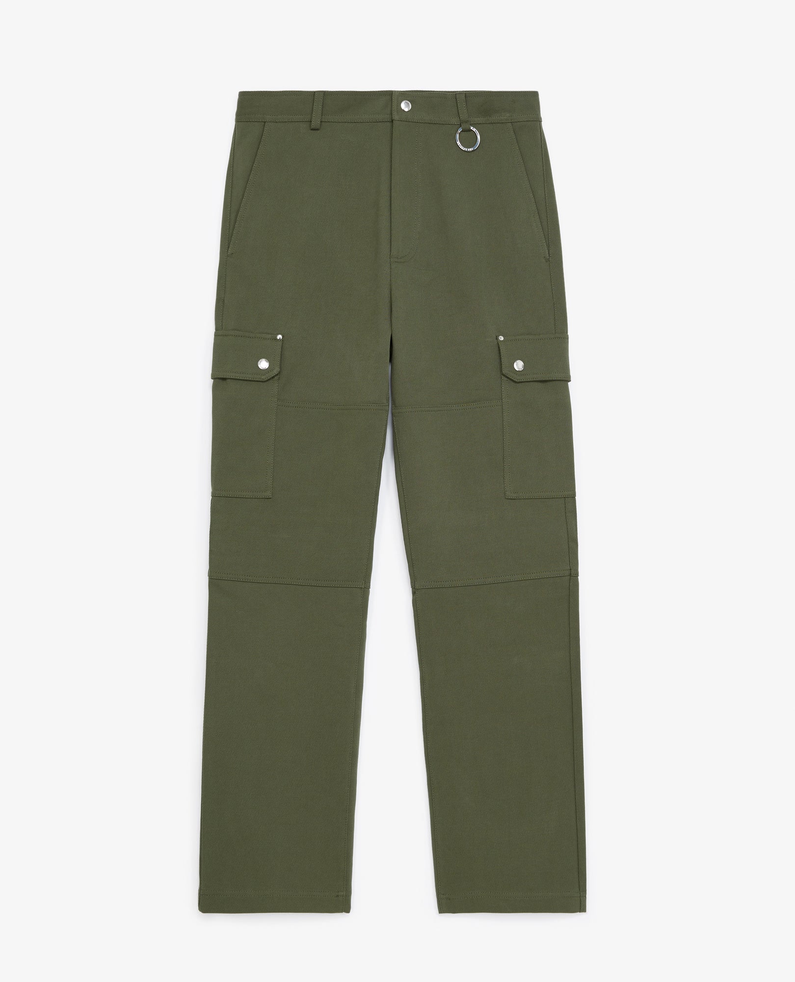 Cargo-Style Pants In Cotton Twill | Men | Khaki