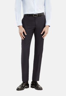 Wool Suit Pants Slim Fit | Men | Navy Blue