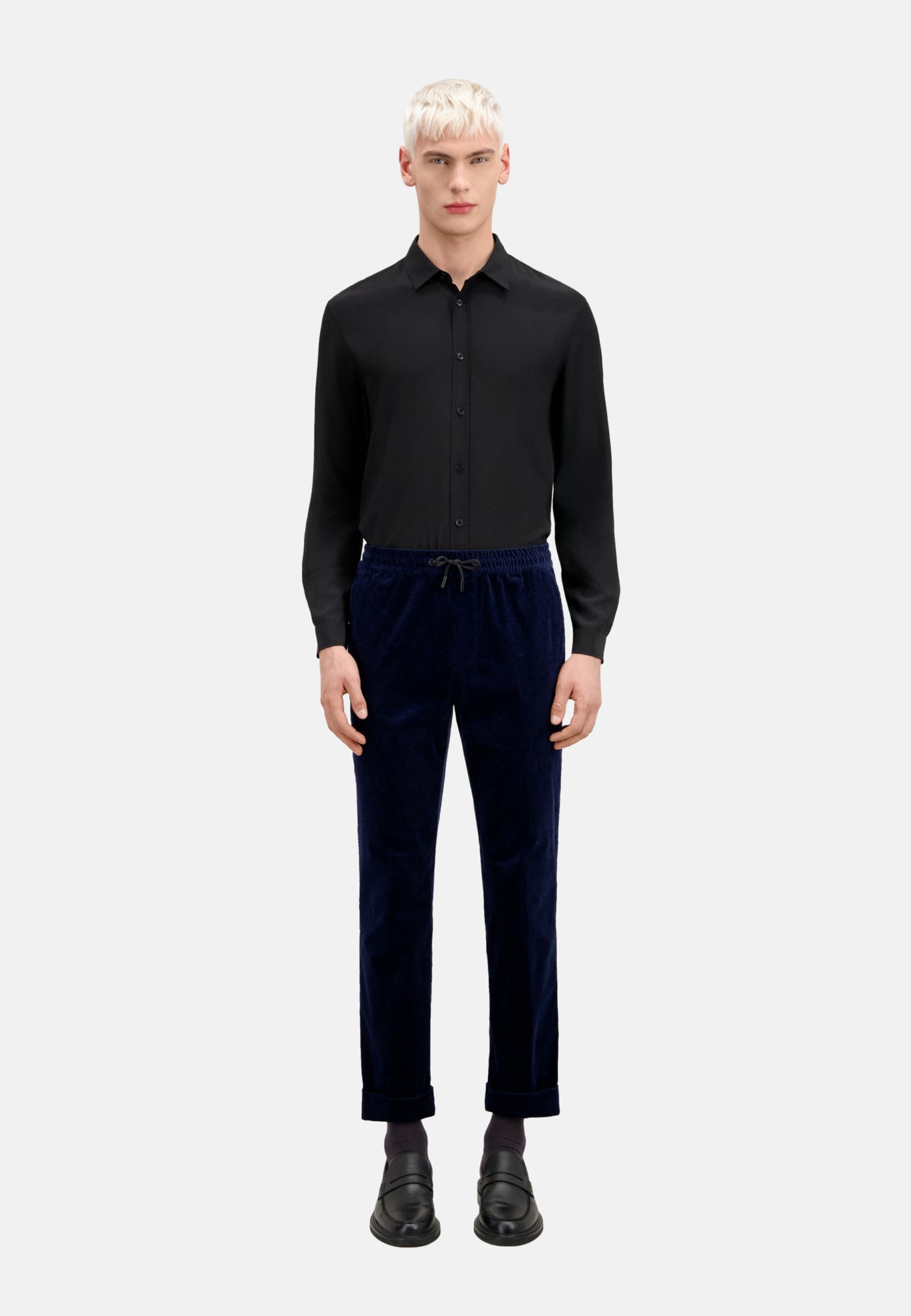 Corduroy Trousers | Men | Navy Blue