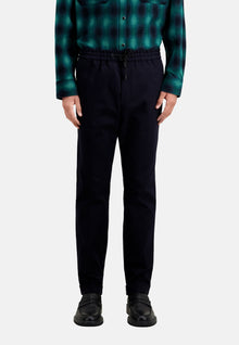 Cotton Blue Trousers | Men | Dark Navy