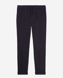 Cotton Blue Trousers | Men | Dark Navy