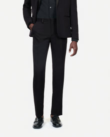 Tuxedo Trousers With Satin Details Straight Cut | Men | Black