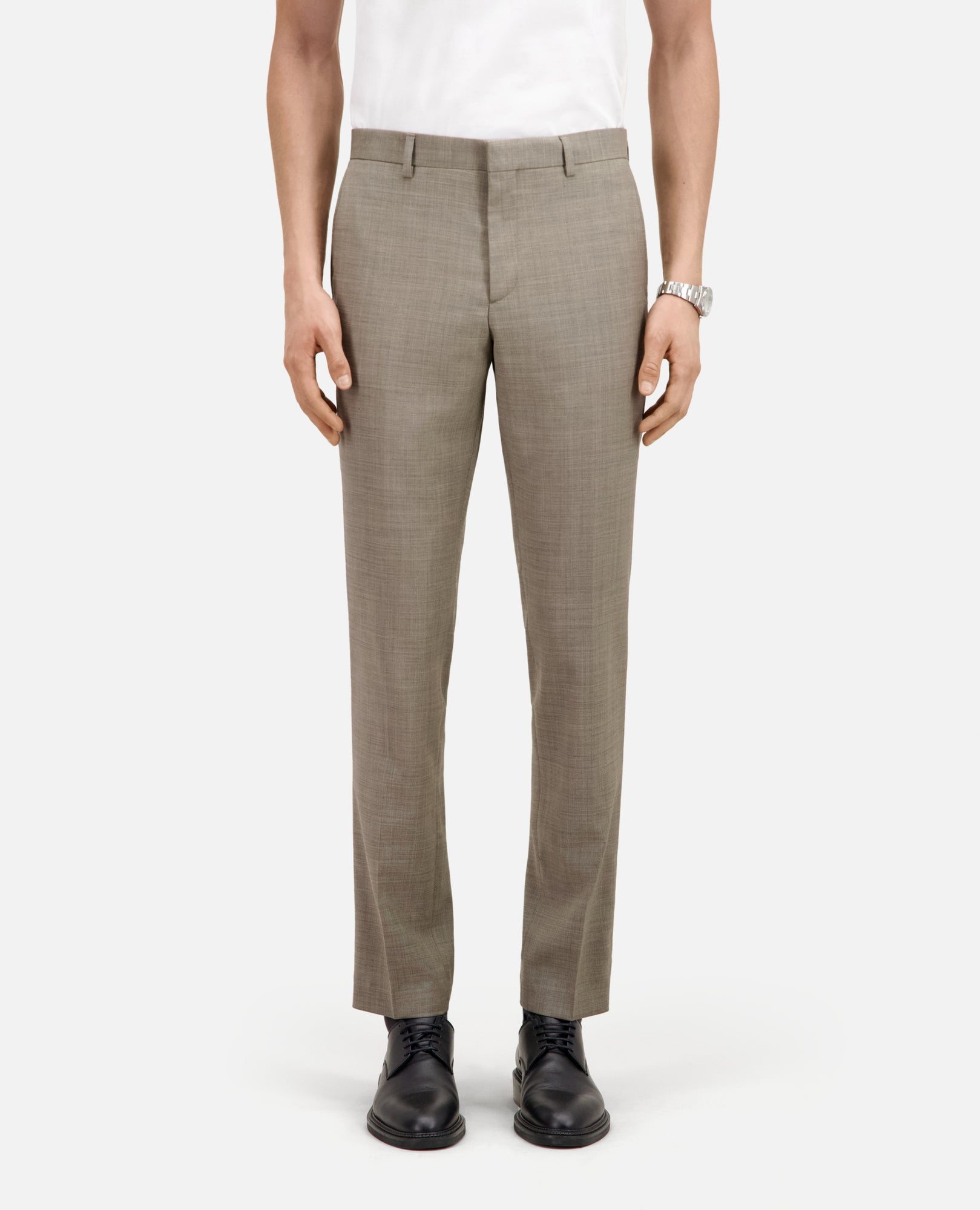 Wool Suit Trousers | Men | Beige