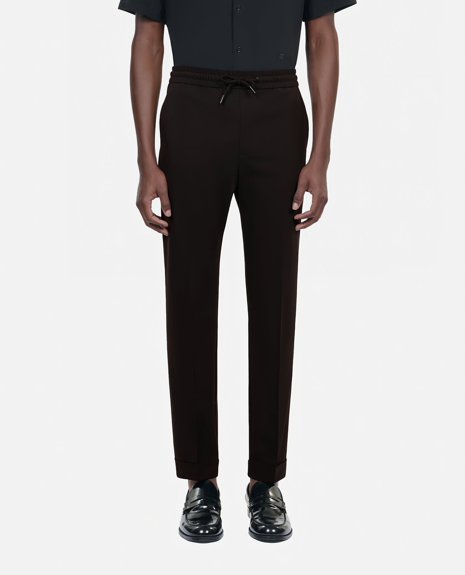 Wool Trousers Straight Cut | Men | Black