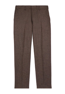 Wool-Blend Suit Trousers | Men | Brown