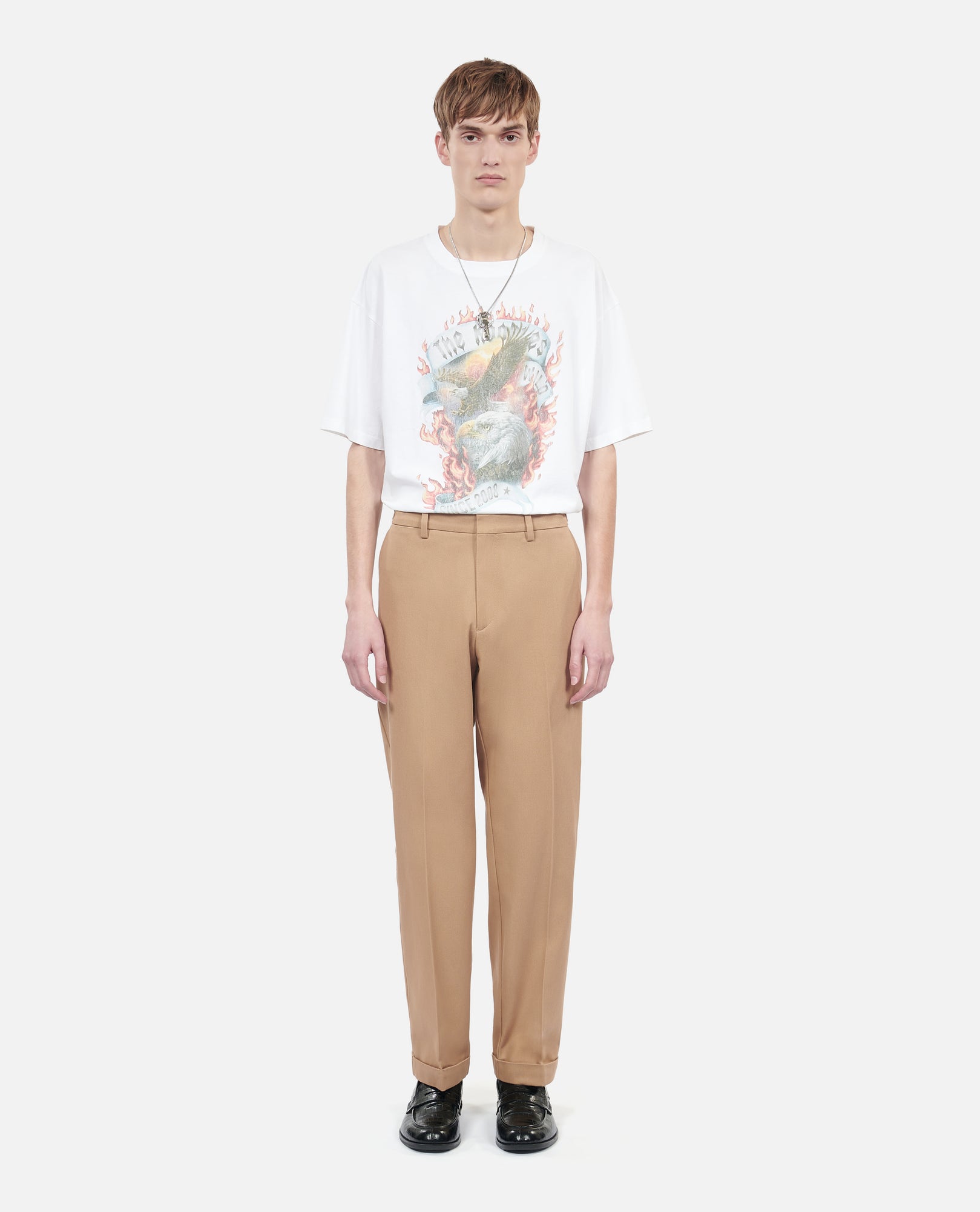 Cotton Trousers | Men | Camel