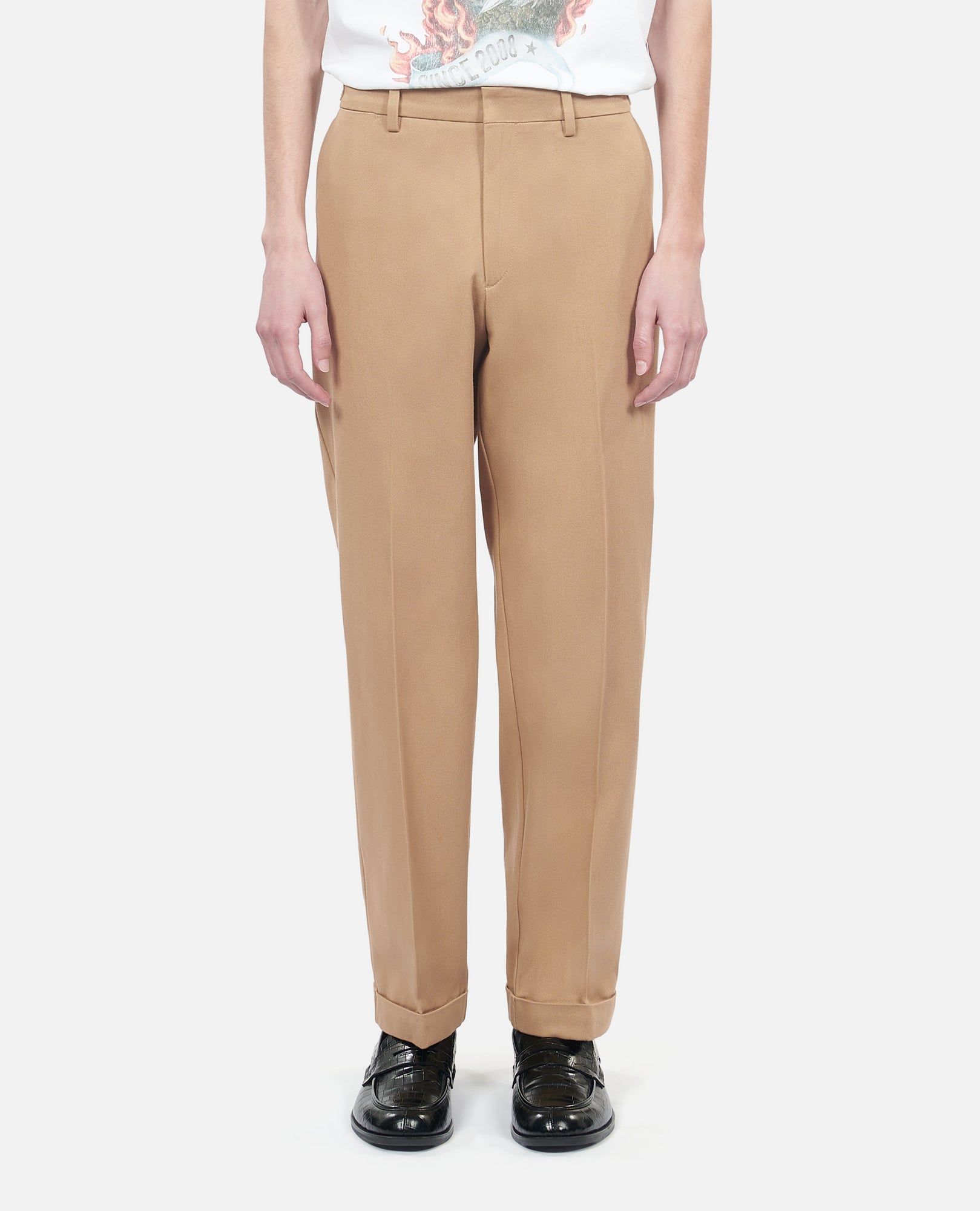 Cotton Trousers | Men | Camel