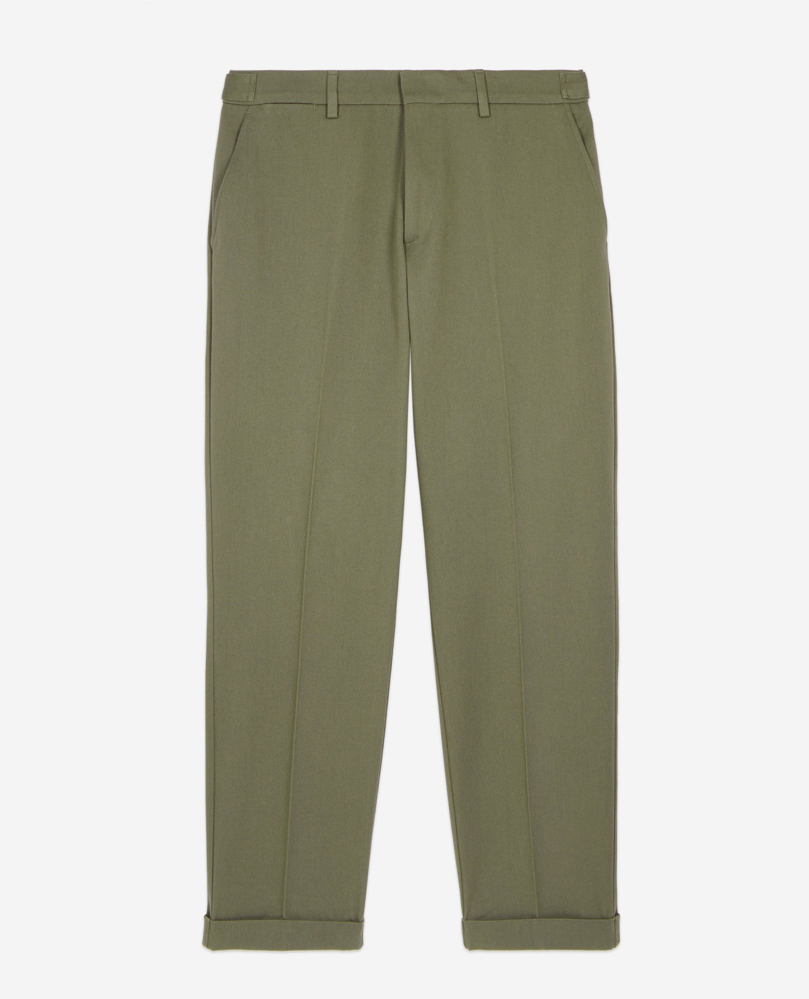 Khaki Cotton Trousers | Men | Olive Night